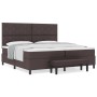 Cama con somier con colchón y banco Marrón oscuro 200x200 cm Tela de , Camas y somieres - Ref: Foro24-3344173, Precio: 766,95...