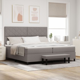 Comprar Cama Box Spring con Colchón y Banco Taupe