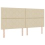 Cama Box Spring con Colchón y Banco Crema 200x200 cm Tela | Foro24.es | Tu tienda online para hogar, jardín y más Foro24.es