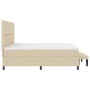Cama Box Spring con Colchón y Banco Crema 200x200 cm Tela | Foro24.es | Tu tienda online para hogar, jardín y más Foro24.es