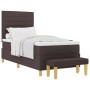 Cama con Somier con Colchón y Banco Marrón Oscuro 80x200 cm Tela | Foro24.es | Tu tienda online para hogar, jardín y más Foro24.es