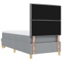 Cama con Somier y Colchón Gris Claro 90x190 cm Tela | Foro24.es | Tu tienda online para hogar, jardín y más Foro24.es