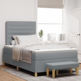 Comprar Cama con Box Spring y Colchón Gris Claro