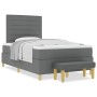 Cama con Base de Resortes con Colchón y Banco Gris Oscuro 120x190 cm Tela | Foro24.es | Tu tienda online para hogar, jardín y más Foro24.es
