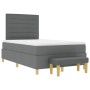 Cama con Base de Resortes con Colchón y Banco Gris Oscuro 120x190 cm Tela | Foro24.es | Tu tienda online para hogar, jardín y más Foro24.es