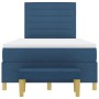 Cama con base de muelles con colchón y banco azul 120x190 cm tela de , Camas y somieres - Ref: Foro24-3344211, Precio: 422,58...