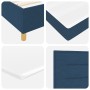 Cama con base de muelles con colchón y banco azul 120x190 cm tela de , Camas y somieres - Ref: Foro24-3344211, Precio: 422,58...