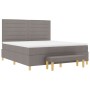 Cama Box Spring  con colchón y banco Taupe 180x200 cm Tela | Foro24.es | Tu tienda online para hogar, jardín y más Foro24.es