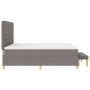 Cama Box Spring  con colchón y banco Taupe 180x200 cm Tela | Foro24.es | Tu tienda online para hogar, jardín y más Foro24.es