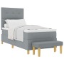 Cama Box Spring con Colchón y Banco Gris Claro 80x200 cm Tela de , Camas y somieres - Ref: Foro24-3344254, Precio: 340,39 €, ...