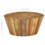 Mesa de centro de madera maciza reciclada Ø65x31 cm en Mesas de centro | Comprar online en Foru.es