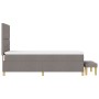 Cama Box Spring  con colchón y banco Taupe 90x190 cm de tela | Foro24.es | Tu tienda online para hogar, jardín y más Foro24.es