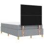 Cama con Somier con Colchón y Banco Gris Claro 120x190 cm Tela | Foro24.es | Tu tienda online para hogar, jardín y más Foro24.es