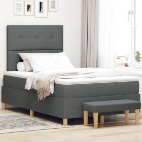 Comprar Cama Box Spring con Colchón y Banco Gris