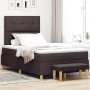 Cama Box Spring con Colchón y Banco Marrón Oscuro 120x190 cm Tela | Foro24.es | Tu tienda online para hogar, jardín y más Foro24.es