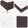 Cama Box Spring con Colchón y Banco Marrón Oscuro 120x190 cm Tela | Foro24.es | Tu tienda online para hogar, jardín y más Foro24.es