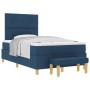Cama con Base con Colchón y Banco Azul 120x190 cm Tela de , Camas y somieres - Ref: Foro24-3344288, Precio: 419,20 €, Descuen...
