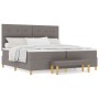Cama Box Spring  con colchón y banco Taupe 200x200 cm Tela | Foro24.es | Tu tienda online para hogar, jardín y más Foro24.es