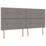 Cama Box Spring  con colchón y banco Taupe 200x200 cm Tela | Foro24.es | Tu tienda online para hogar, jardín y más Foro24.es