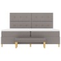 Cama Box Spring  con colchón y banco Taupe 200x200 cm Tela | Foro24.es | Tu tienda online para hogar, jardín y más Foro24.es