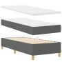 Cama de muelles de caja con colchón y banco gris oscuro 80x200 cm tela | Foro24.es | Tu tienda online para hogar, jardín y más Foro24.es