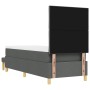 Cama de muelles de caja con colchón y banco gris oscuro 80x200 cm tela | Foro24.es | Tu tienda online para hogar, jardín y más Foro24.es