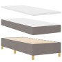 Cama con Box Spring con Colchón y Banco Taupe 80x200 cm Tela | Foro24.es | Tu tienda online para hogar, jardín y más Foro24.es