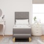Cama con Box Spring con Colchón y Banco Taupe 80x200 cm Tela | Foro24.es | Tu tienda online para hogar, jardín y más Foro24.es