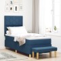 Cama con Box Spring con Colchón y Banco Azul 80x200 cm Tela de , Camas y somieres - Ref: Foro24-3344337, Precio: 355,73 €, De...