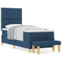 Cama con Box Spring con Colchón y Banco Azul 80x200 cm Tela de , Camas y somieres - Ref: Foro24-3344337, Precio: 355,73 €, De...