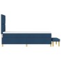 Cama con Box Spring con Colchón y Banco Azul 80x200 cm Tela de , Camas y somieres - Ref: Foro24-3344337, Precio: 355,73 €, De...