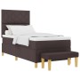 Cama con Somier con Colchón y Banco Marrón Oscuro 90x200 cm Tela | Foro24.es | Tu tienda online para hogar, jardín y más Foro24.es