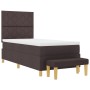 Cama con Somier con Colchón y Banco Marrón Oscuro 90x200 cm Tela | Foro24.es | Tu tienda online para hogar, jardín y más Foro24.es
