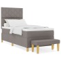 Cama con Base de Resortes con Colchón y Banco Taupe 90x200 cm Tela | Foro24.es | Tu tienda online para hogar, jardín y más Foro24.es