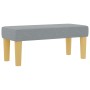 Cama con Box Spring con Colchón y Banco Gris claro 100x200 cm Tela | Foro24.es | Tu tienda online para hogar, jardín y más Foro24.es