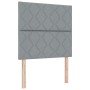 Cama con Box Spring con Colchón y Banco Gris claro 100x200 cm Tela | Foro24.es | Tu tienda online para hogar, jardín y más Foro24.es