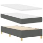 Cama con base con colchón y banco gris oscuro 100x200 cm tela | Foro24.es | Tu tienda online para hogar, jardín y más Foro24.es
