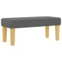 Cama con base con colchón y banco gris oscuro 100x200 cm tela | Foro24.es | Tu tienda online para hogar, jardín y más Foro24.es
