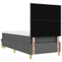 Cama con base con colchón y banco gris oscuro 100x200 cm tela | Foro24.es | Tu tienda online para hogar, jardín y más Foro24.es