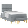 Cama con Somier con Colchón y Banco Gris Claro 120x190 cm Tela | Foro24.es | Tu tienda online para hogar, jardín y más Foro24.es