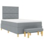 Cama con Somier con Colchón y Banco Gris Claro 120x190 cm Tela | Foro24.es | Tu tienda online para hogar, jardín y más Foro24.es