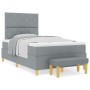 Cama con Somier con Colchón y Banco Gris Claro 120x190 cm Tela | Foro24.es | Tu tienda online para hogar, jardín y más Foro24.es