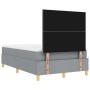 Cama con Somier con Colchón y Banco Gris Claro 120x190 cm Tela | Foro24.es | Tu tienda online para hogar, jardín y más Foro24.es