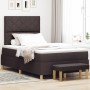 Cama con somier con colchón y banco marrón oscuro 120x190 cm tela | Foro24.es | Tu tienda online para hogar, jardín y más Foro24.es