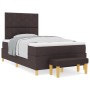 Cama con somier con colchón y banco marrón oscuro 120x190 cm tela | Foro24.es | Tu tienda online para hogar, jardín y más Foro24.es