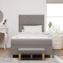 Cama Box Spring con Colchón y Banco Taupe 120x190 cm Tela | Foro24.es | Tu tienda online para hogar, jardín y más Foro24.es