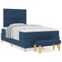 Cama con Somier con Colchón y Banco Azul 120x190 cm Tela de , Camas y somieres - Ref: Foro24-3344365, Precio: 424,55 €, Descu...