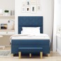 Cama con Somier con Colchón y Banco Azul 120x190 cm Tela de , Camas y somieres - Ref: Foro24-3344365, Precio: 424,55 €, Descu...