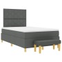 Cama con Somier y Colchón Gris Oscuro 120x200 cm Tela | Foro24.es | Tu tienda online para hogar, jardín y más Foro24.es