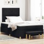 Cama Box Spring con Colchón y Banco Negro 120x200 cm Tela. de , Camas y somieres - Ref: Foro24-3344368, Precio: 442,39 €, Des...